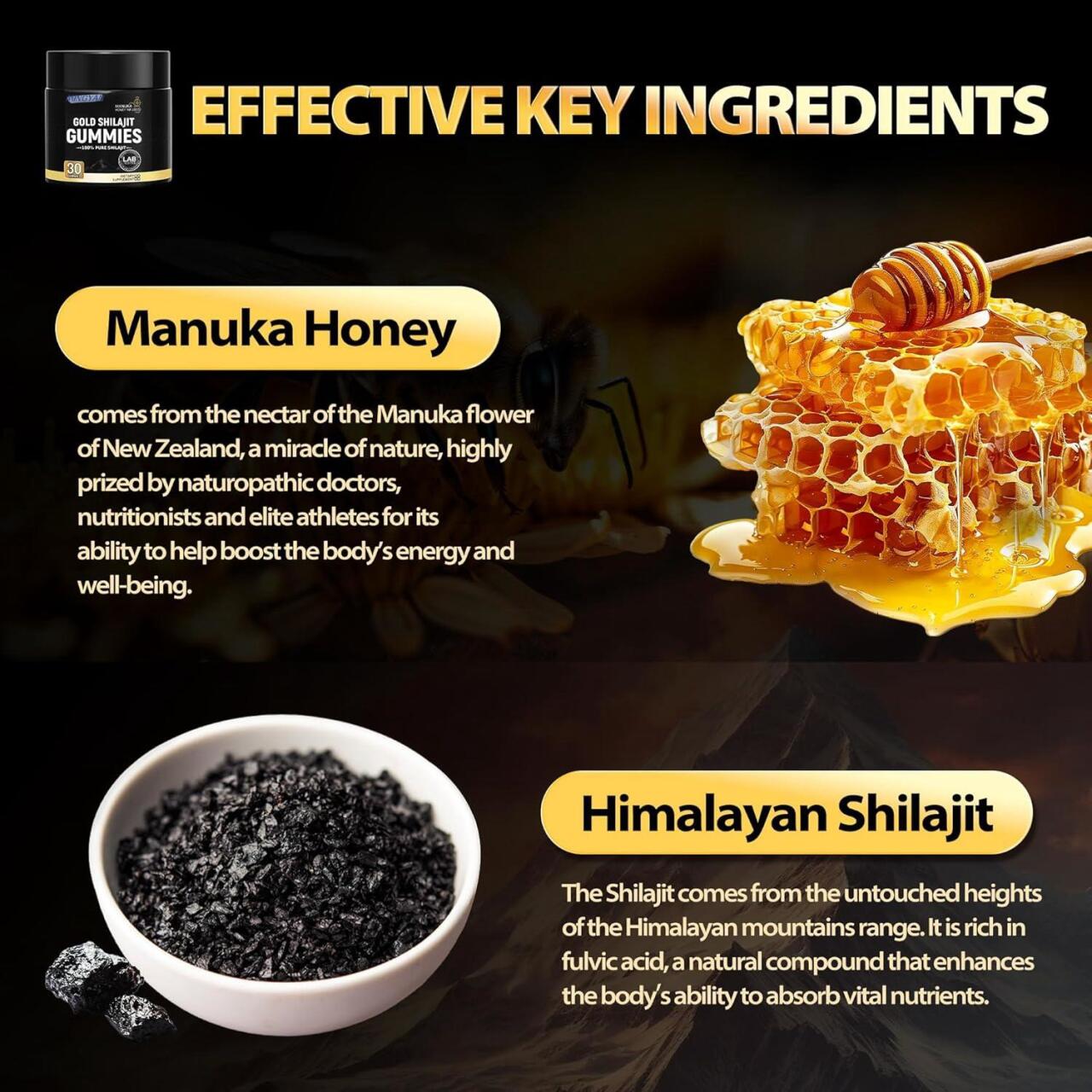 Shilajit Energía y Vitalidad Natural en Forma Deliciosa