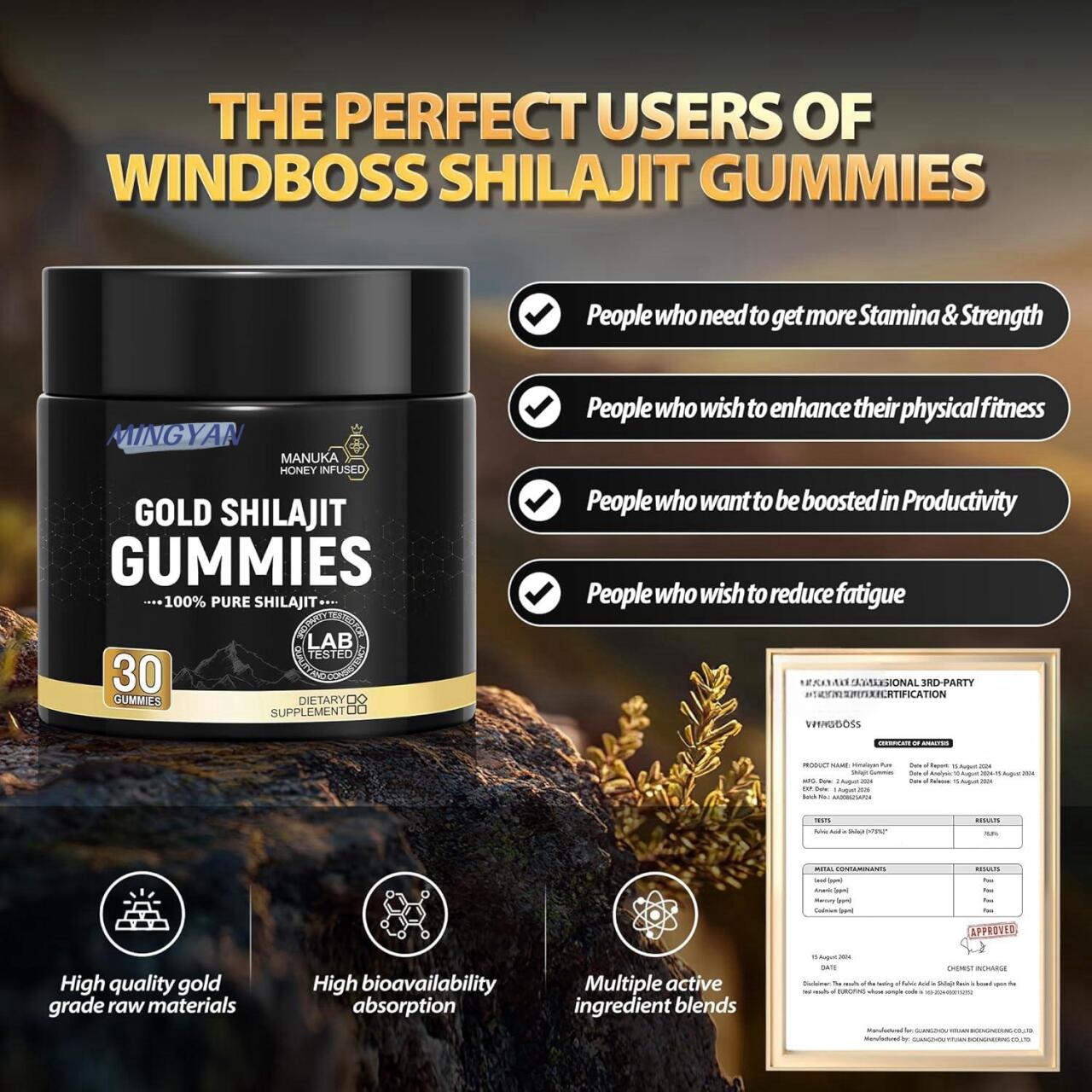 Shilajit Energía y Vitalidad Natural en Forma Deliciosa